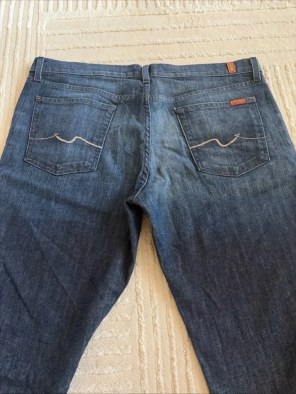Seven For All Mankind Jeans Men's Size 38 Bootcut Medium Blue Denim Wash